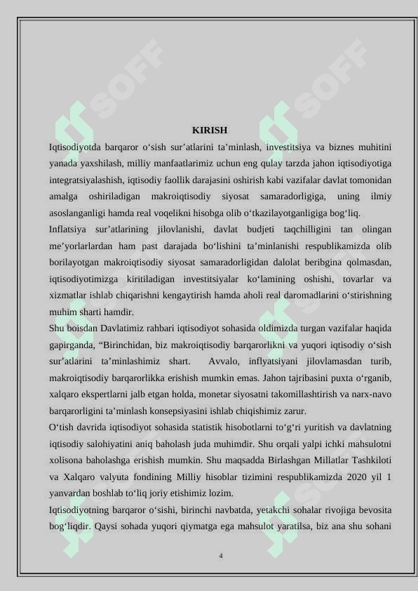 Makroiqtisodiyot uning maqsadlari va vazifalari. 4