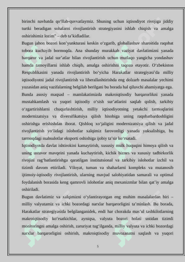 Makroiqtisodiyot uning maqsadlari va vazifalari. 5