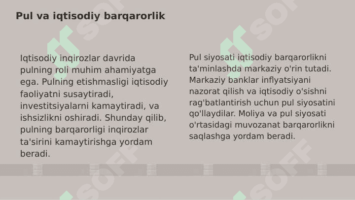 PULNING MOHIYATI,VAZIFALARI,FUNKSIYALARI 7