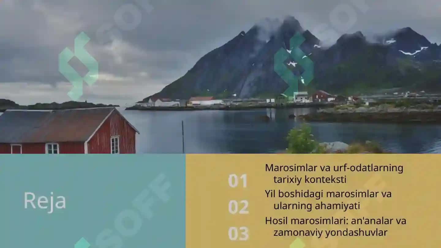 Turli hududlarda o‘tkaziladigan marosimlar, urf-odatlar haqida 2