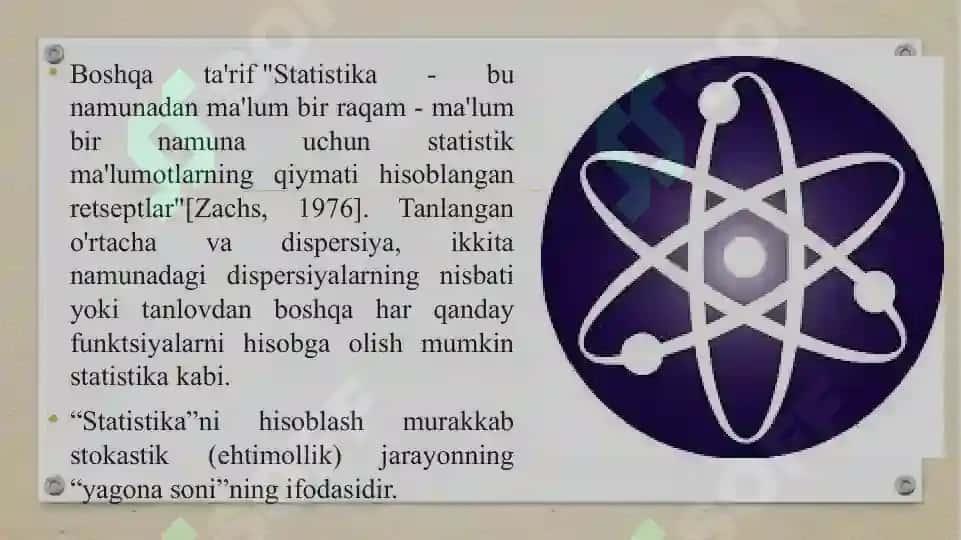 Matematik statistikaning asosiy tushunchalari 4