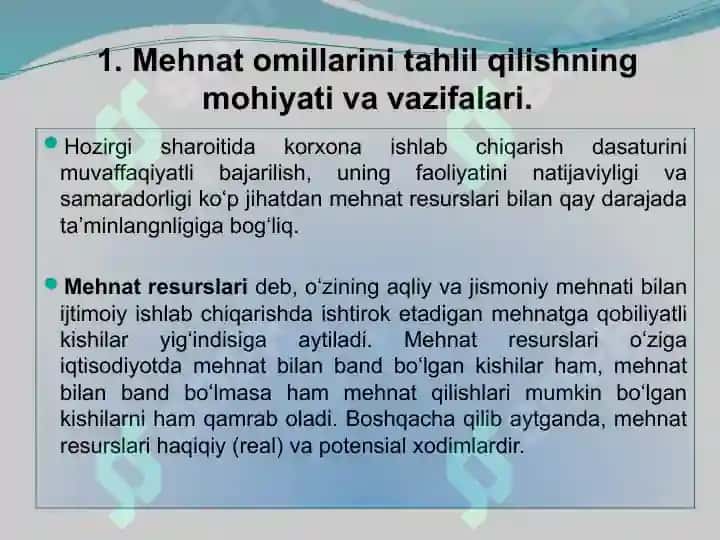 MEHNAT RESURSLARI BILAN TA’MINLANGANLIK VA MEHNAT UNUMDORLIGI TAHLILI 3