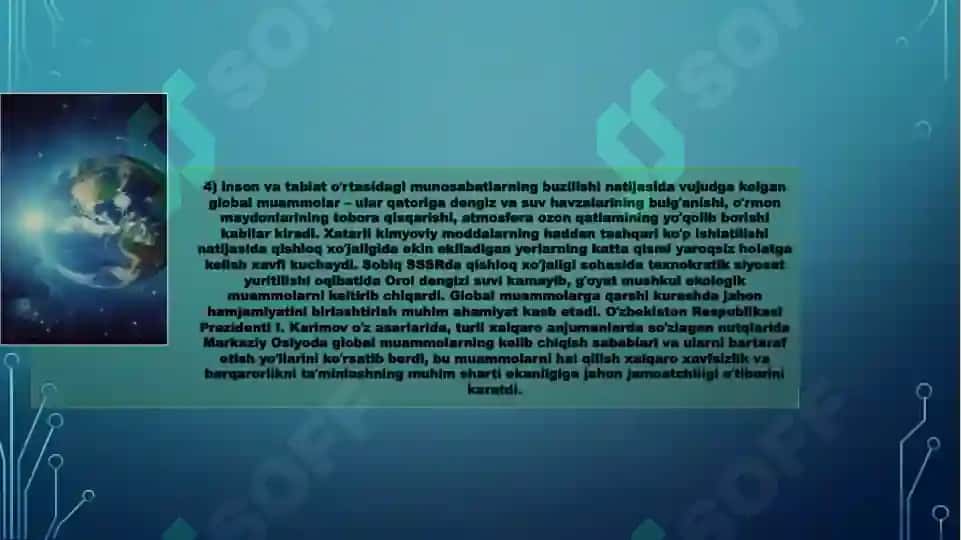 Jahonning global muammolari 6