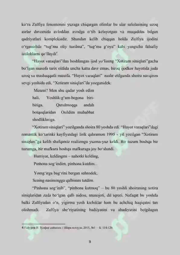 Zulfiya she’riyatida ayol mavzusining analizi 8