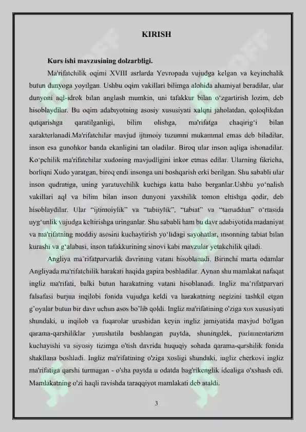 XVIII asrda Angliyada Ma’rifatparvarlik falsafasi 3