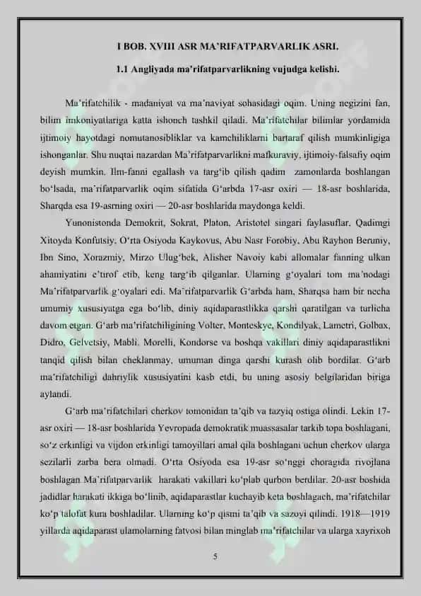 XVIII asrda Angliyada Ma’rifatparvarlik falsafasi 5