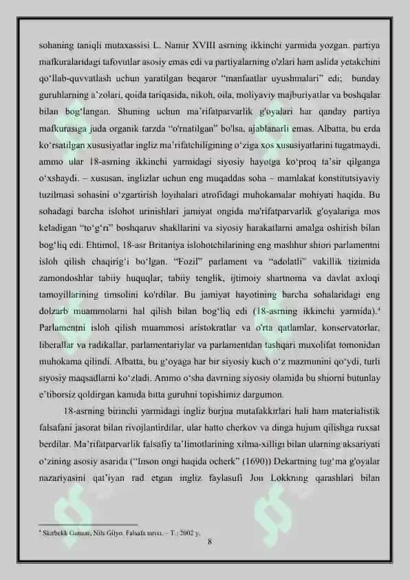 XVIII asrda Angliyada Ma’rifatparvarlik falsafasi 8