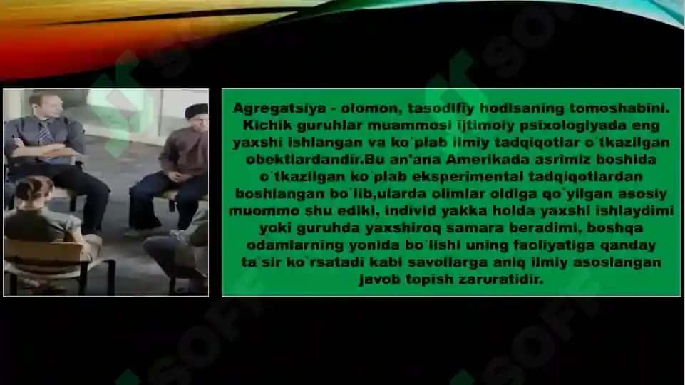Kichik guruhlardagi muammolar.Kichik guruhlardagi muammolar. 2