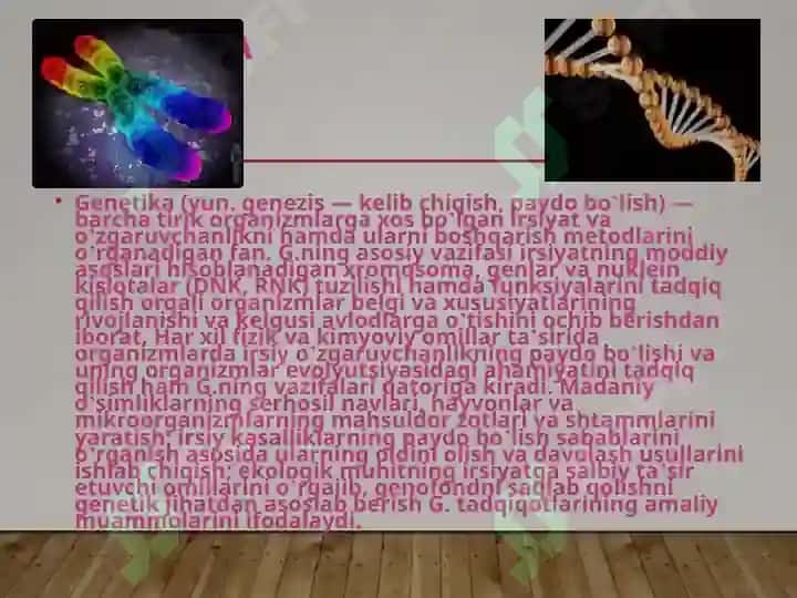 Genetika fani haqida tushuncha 2