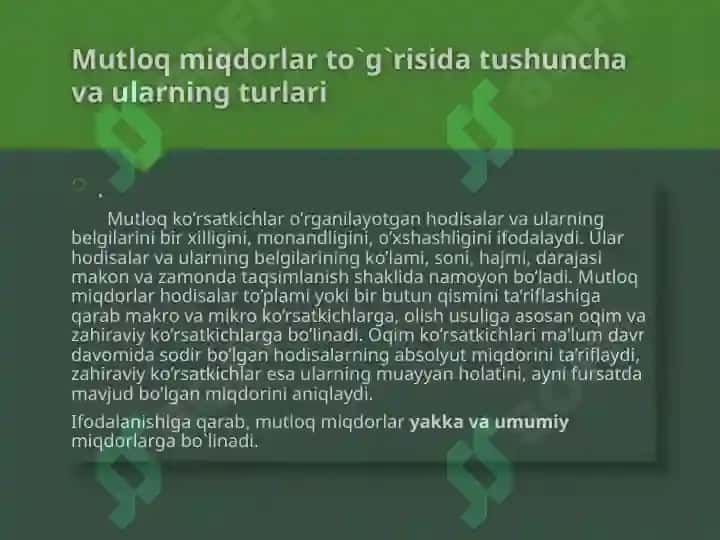 Nisbiy miqdorlarning Tibbiyotda qo'llanilishi 2