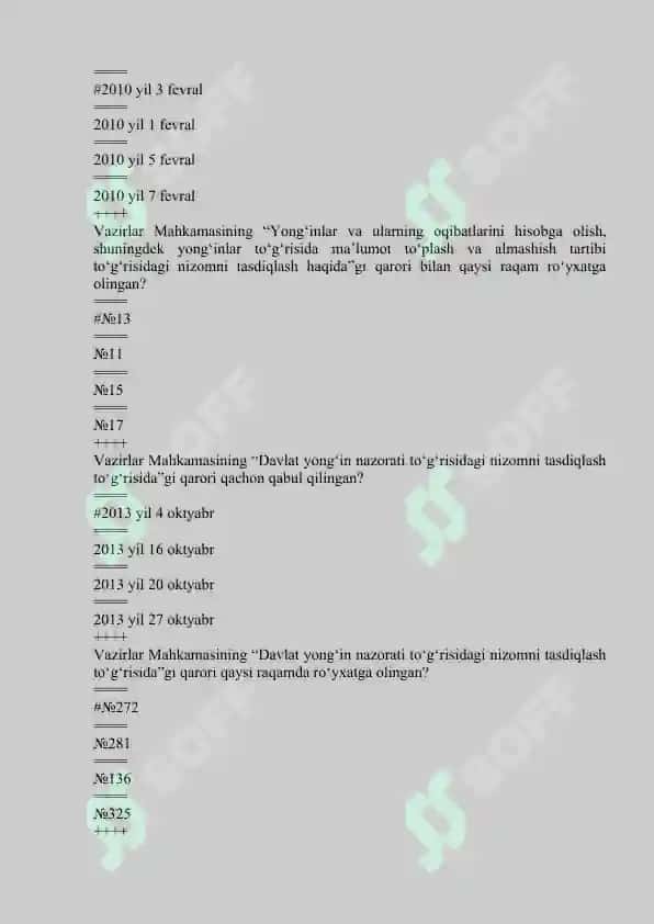 yong'in xavfsizligi yakuniy test 5