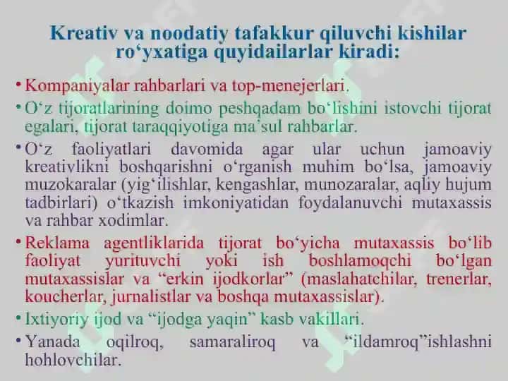Noodatiy fikrlash asoslari 6