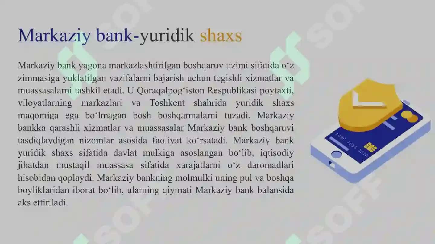 O‘ZBEKISTON RESPUBLIKASI MARKAZIY BANKI 2