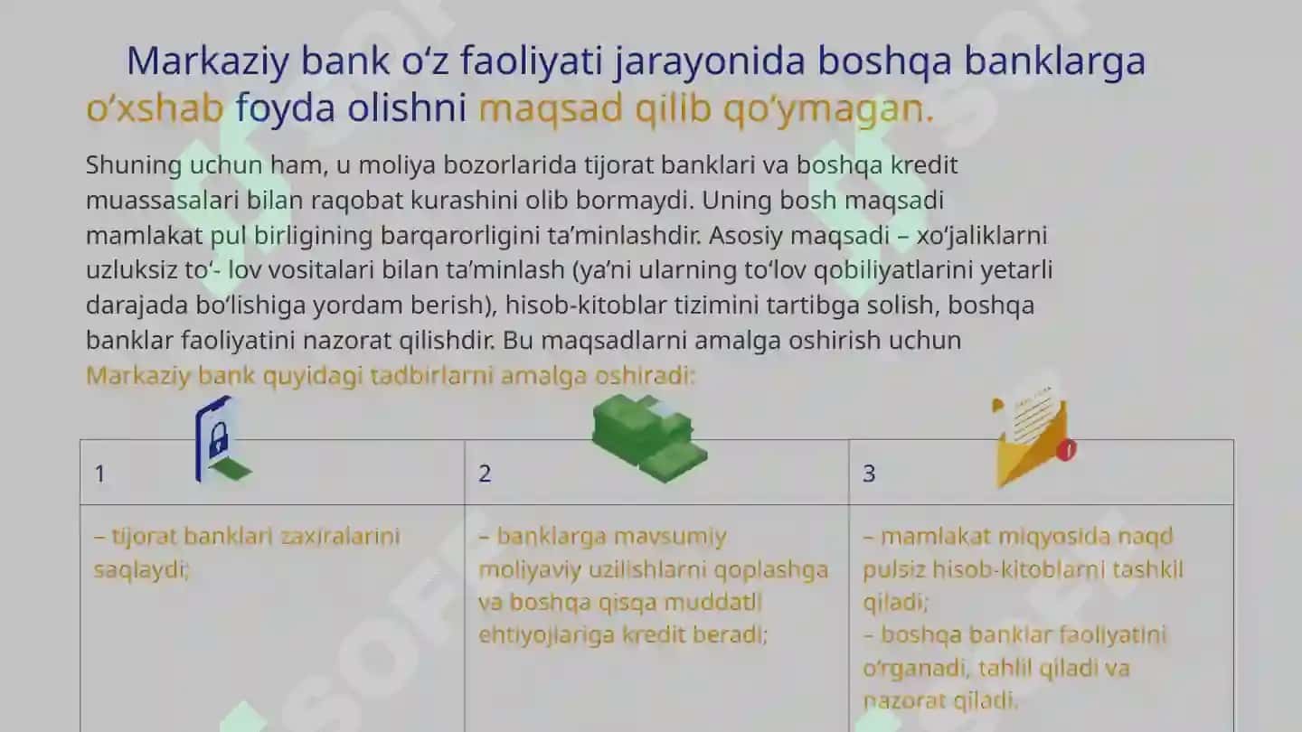 O‘ZBEKISTON RESPUBLIKASI MARKAZIY BANKI 4