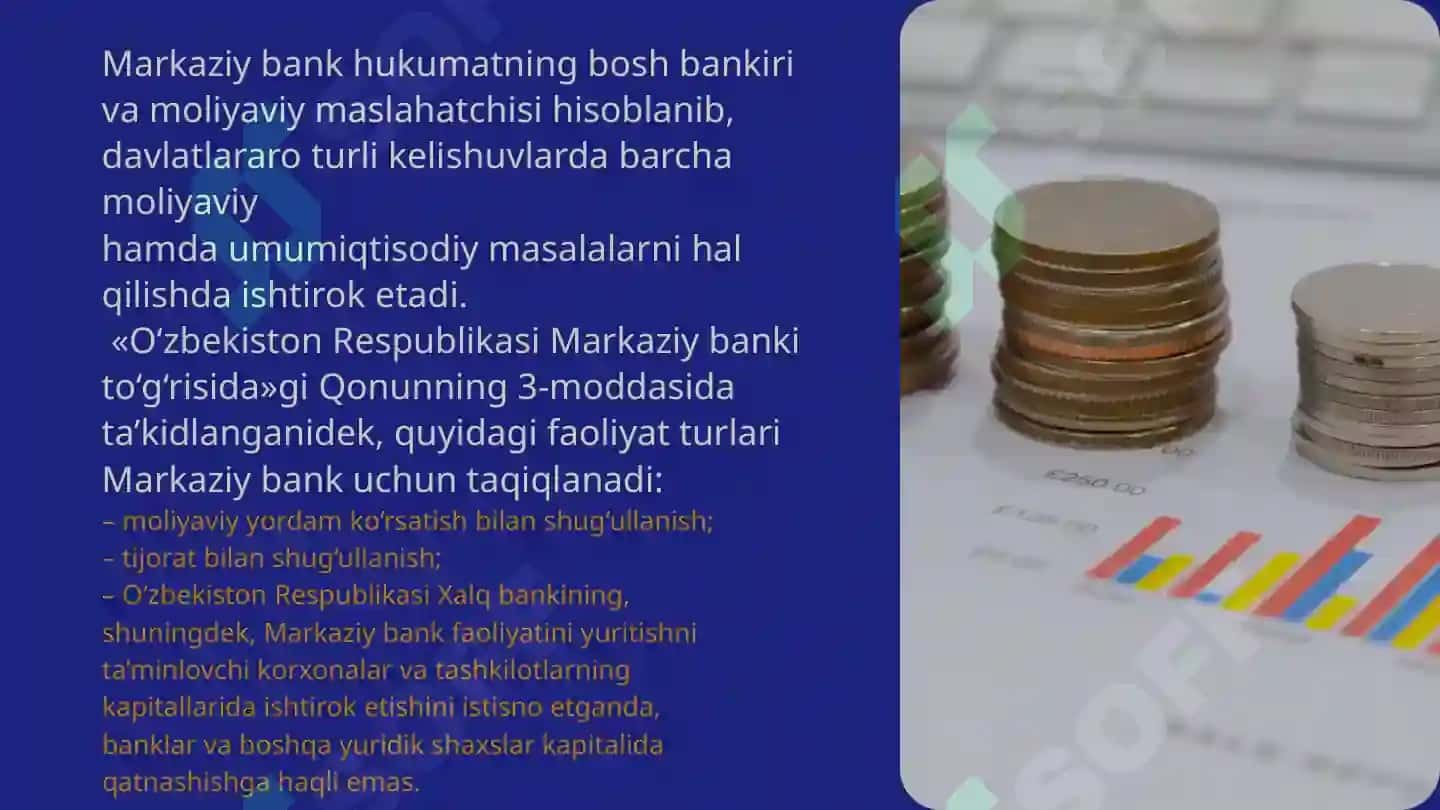 O‘ZBEKISTON RESPUBLIKASI MARKAZIY BANKI 8