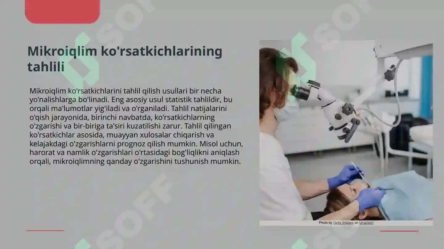 Xonalarning mikroiqlim ko'rsatkichlarini tekshirish va baholash 6