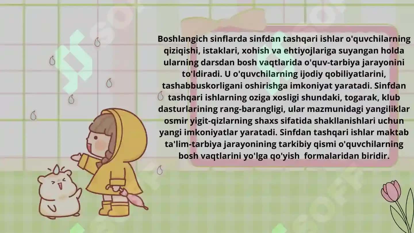 Sinfdan Tashqari Ishlar Tashkili 3