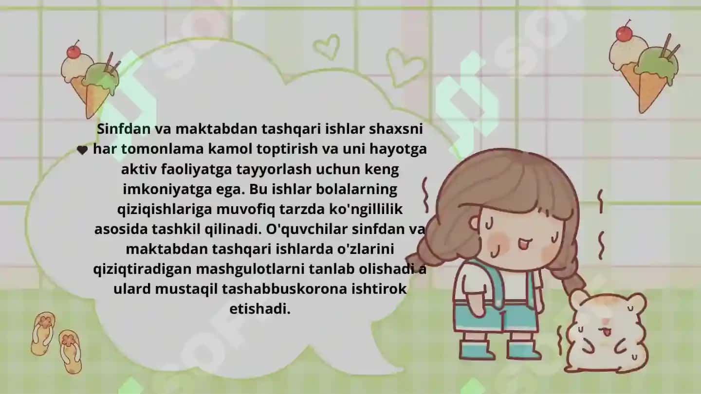 Sinfdan Tashqari Ishlar Tashkili 4