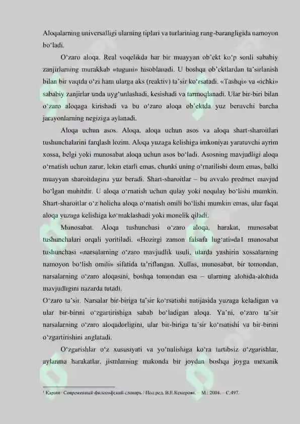 Rivojlanish falsafasi 2
