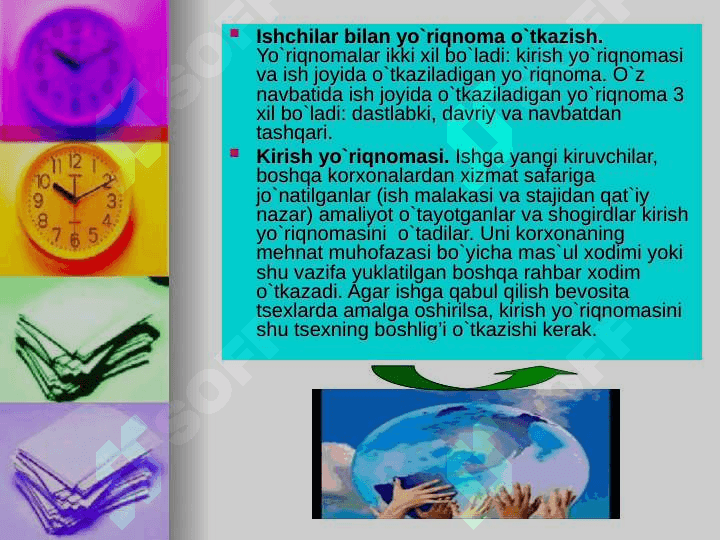 MEHNAT XAVFSIZLIGI TO’G’RISIDA  INSTRUKTAJ (YO’RIQNOMA) LAR BERISH 5