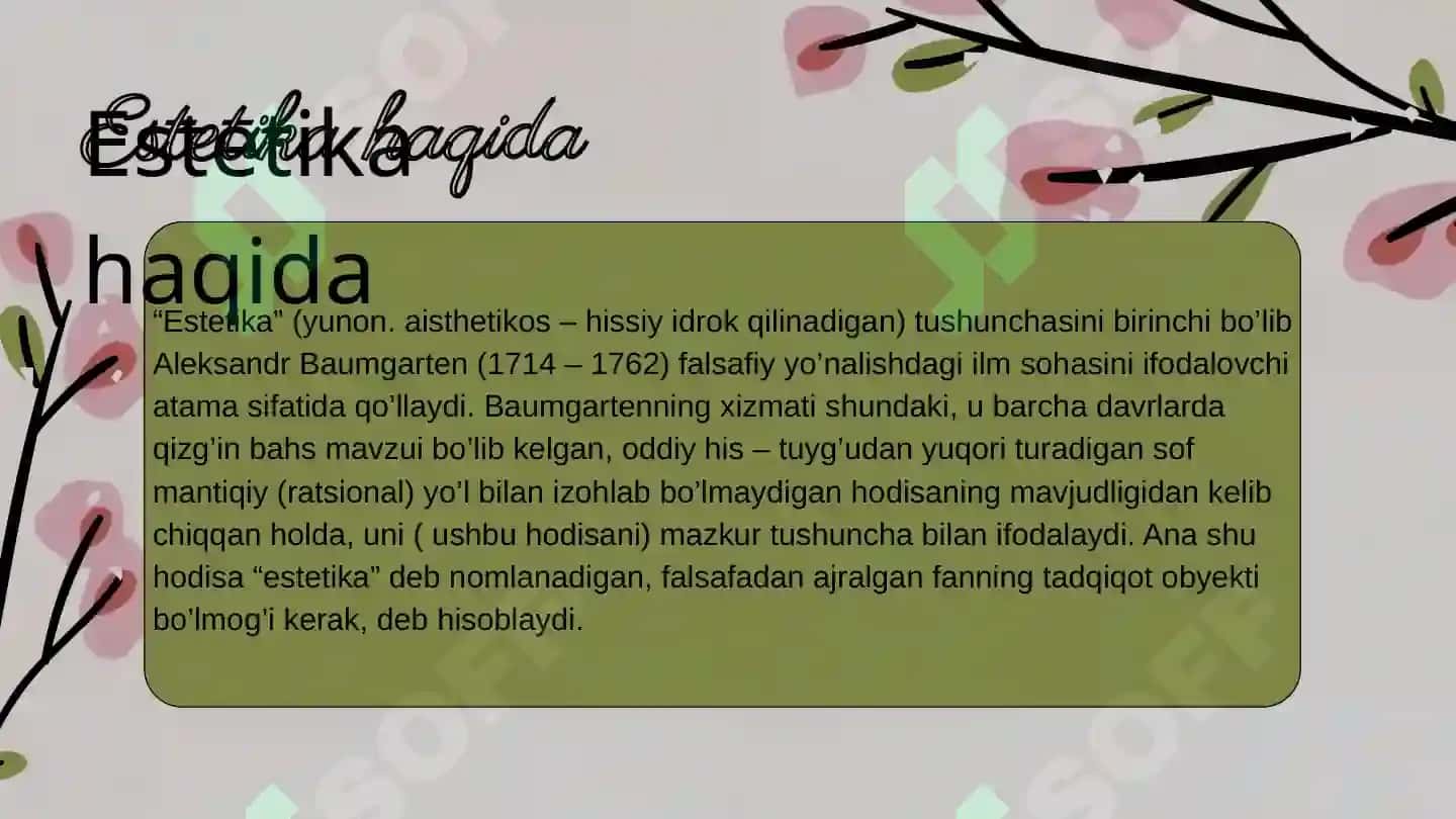 Estetika 3