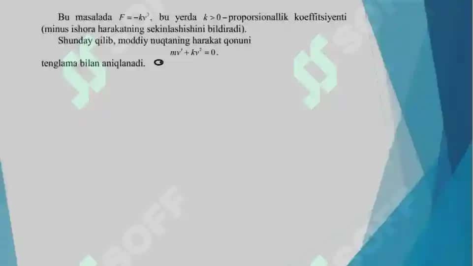 Birinchi tartibli differensial tenglamalar 8