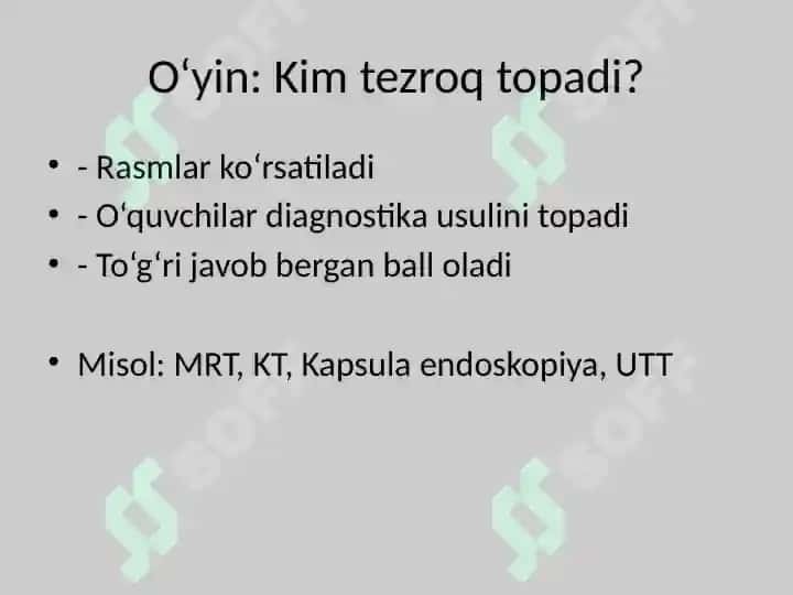Innovatsion tibbiyotda diagnostika usullari 2