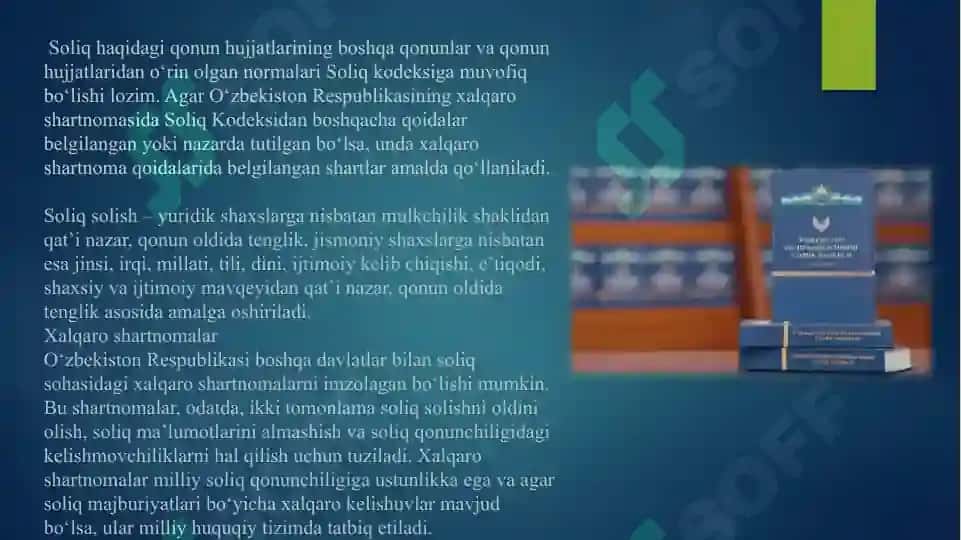 SOLIQ MAJBURIYATLARINING HUQUQIY ASOSI 7