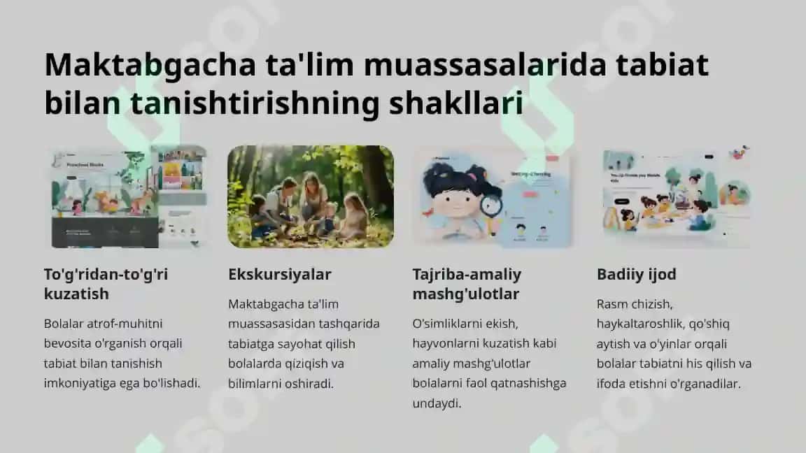 Maktabgacha yoshdagi bolalarni tabiat bilan tanishtirish 4