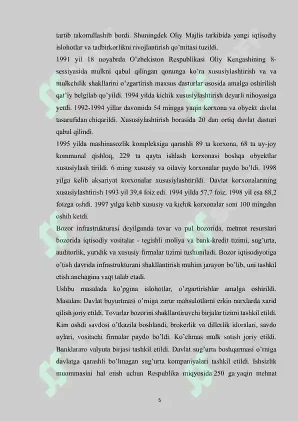 Davlat bosh islohotlar tamoyilining nazariy asoslari 5