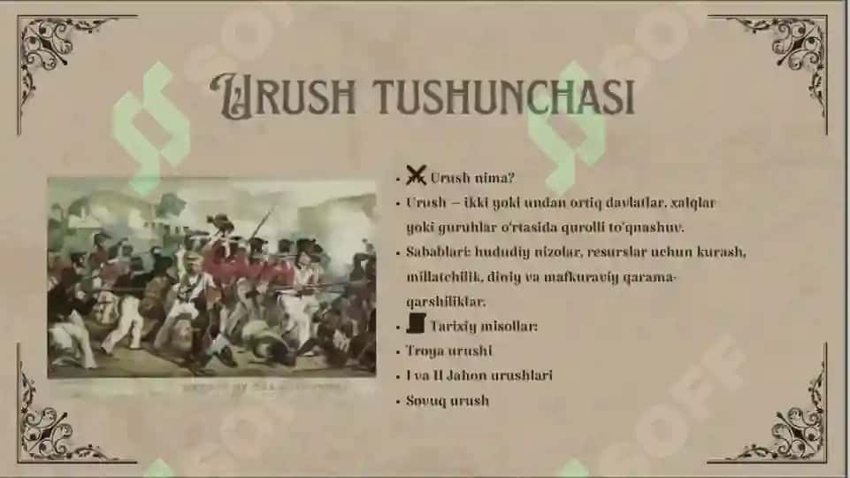 Umumbashariy muammolar .Urush va tinchlik 3