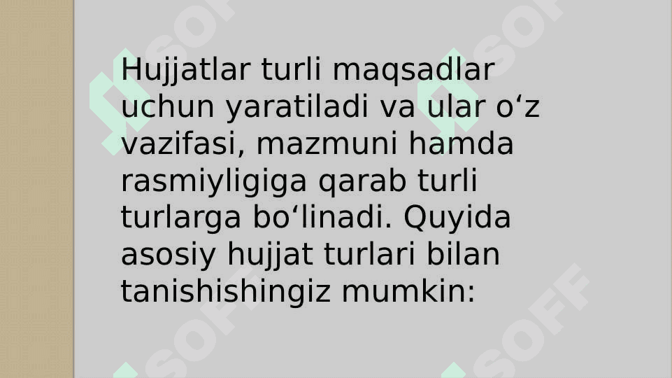 Hujjat turlari 2