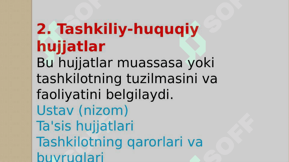 Hujjat turlari 4