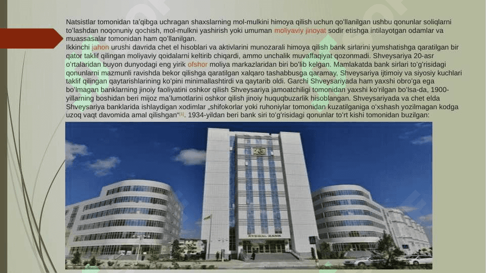 Banklarning kelib chiqishi va bank tizimi. 3