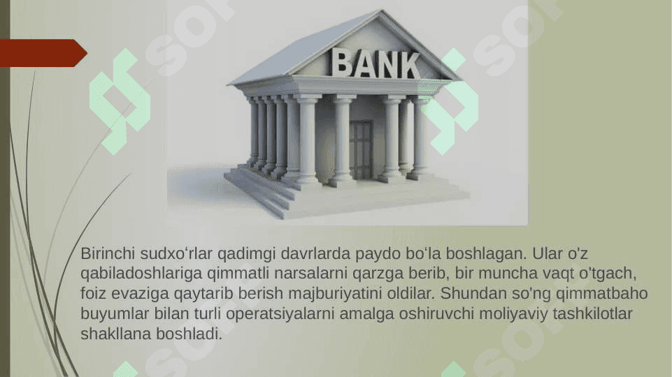 Banklarning kelib chiqishi va bank tizimi. 4