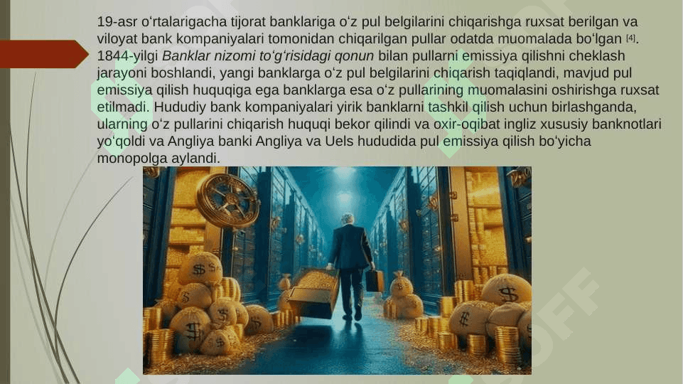Banklarning kelib chiqishi va bank tizimi. 6