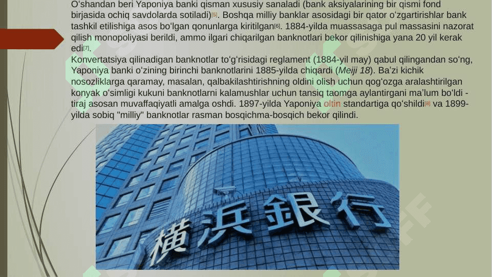 Banklarning kelib chiqishi va bank tizimi. 8