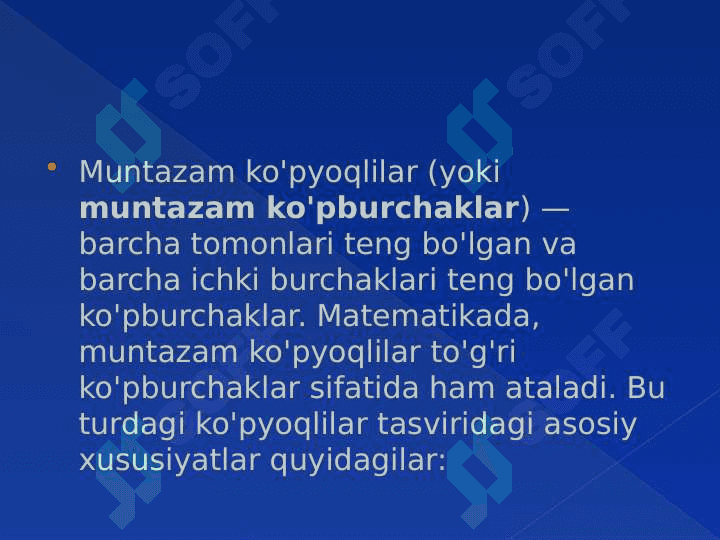 Muntazam ko'pyoqlilar 2
