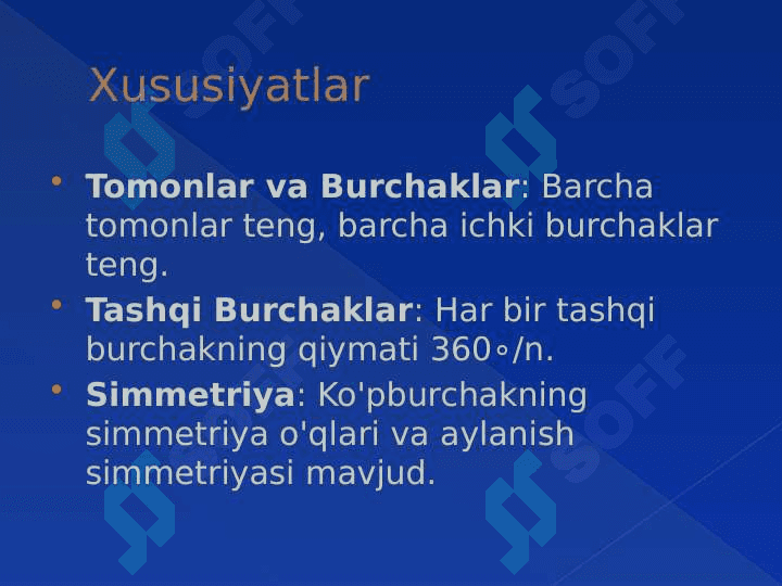 Muntazam ko'pyoqlilar 4