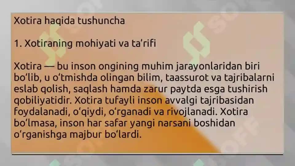 Xotira haqida tushuncha 3