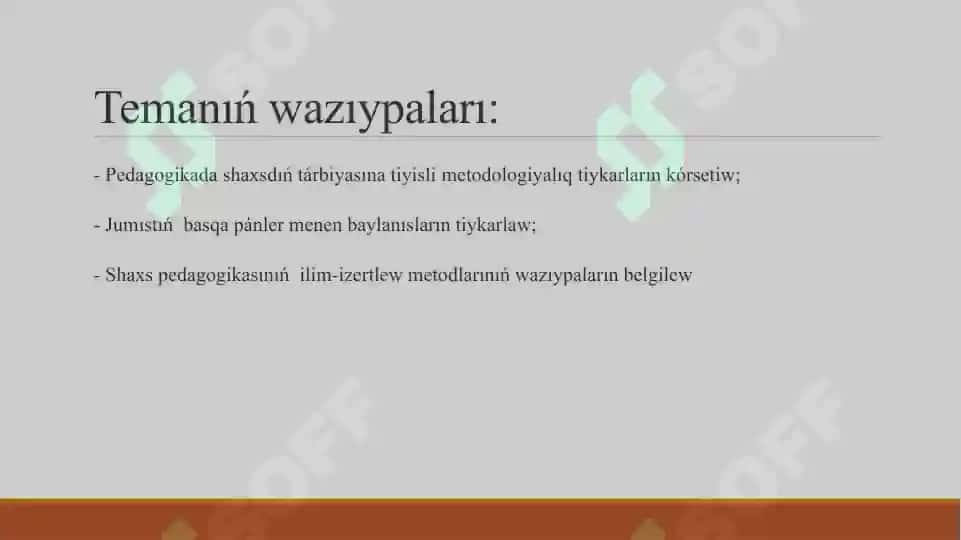 Pedagogika shaxs tárbiyası hám rawajlandırıwı 4