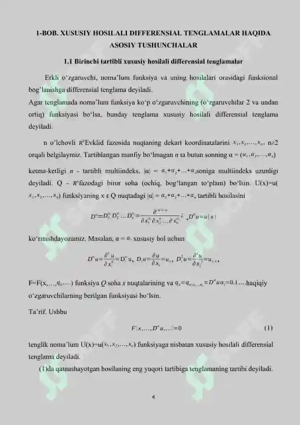 Gradiyent bo’yicha tushish usuli 4