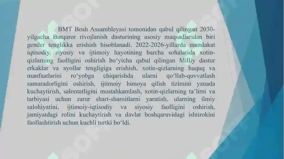 ZAMONAVIY O’ZBEKISTONDA AYOLLARNING IJTIMOIY HOLATI 2