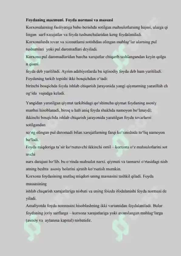Foydaning ishlatilishini tahlili 2