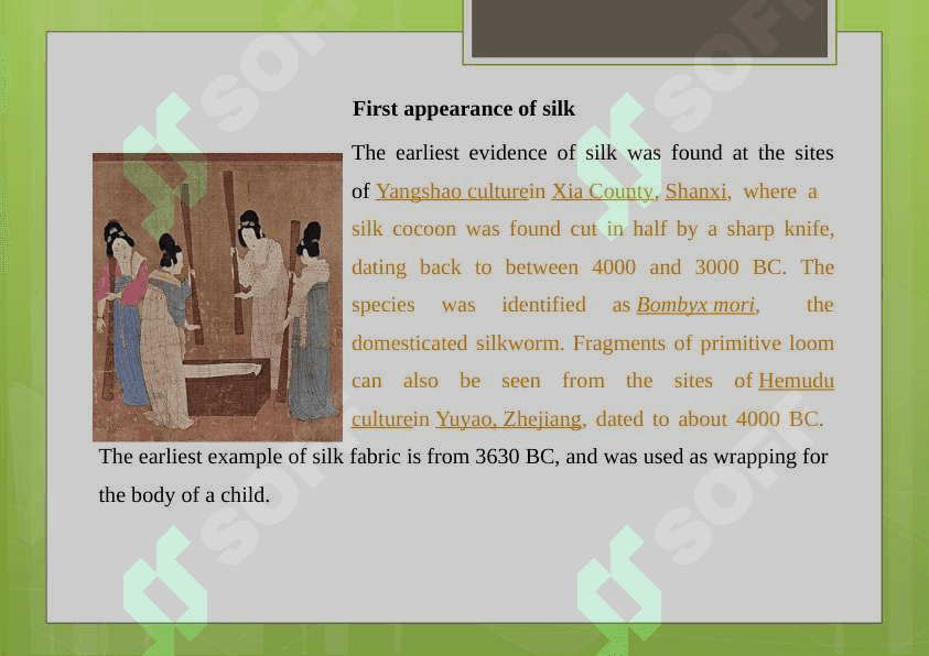 THE HISTORY OF SILK READING 4