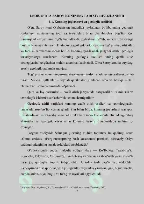 O'RTA SAROY KONI 5