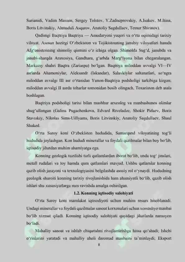 O'RTA SAROY KONI 8