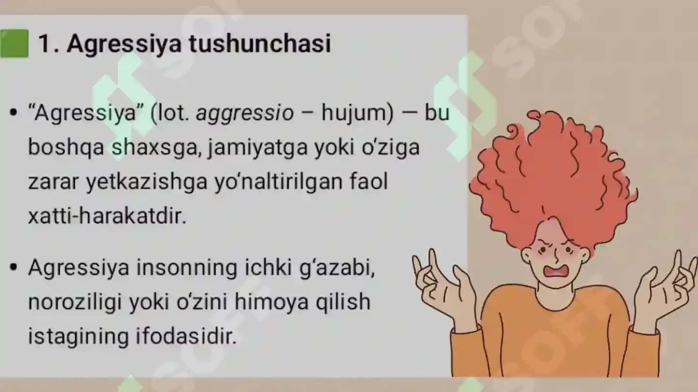 Agressiya va tajovuzkorlik 2