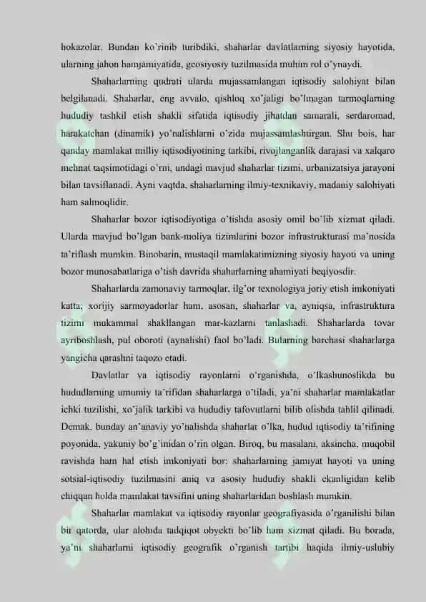 Urbanizatsiya (Iqtisodiy geografiya) 3
