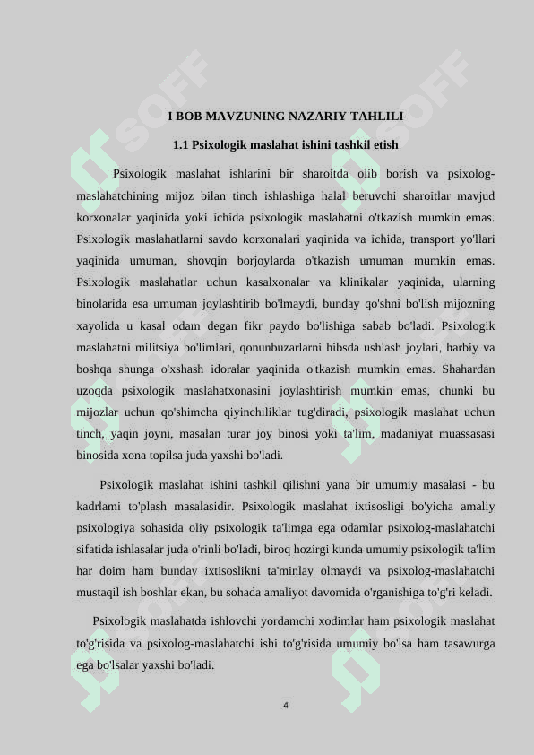 Psixologik maslahat ishini tashkil etish 4